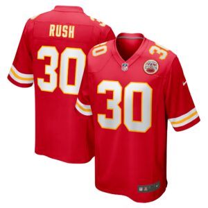 Men's Kansas City Chiefs Darius Rush Nike Red Team Game Jersey