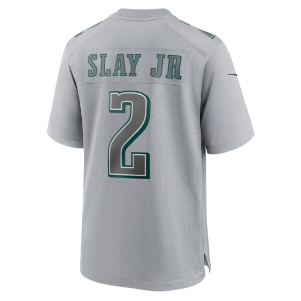 Men’s Philadelphia Eagles Darius Slay Jr. Nike Gray Super Bowl LVII Patch Atmosphere Fashion Game Jersey