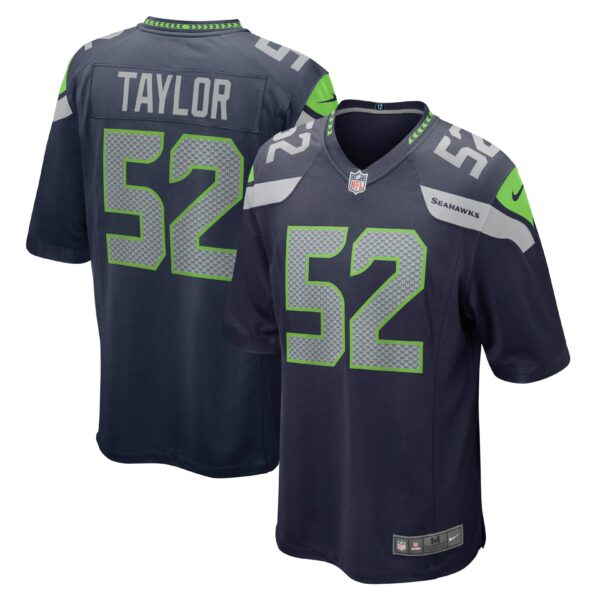 Men’s Seattle Seahawks Darrell Taylor Nike College Navy Game Jersey