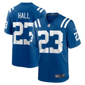 Men's Indianapolis Colts Darren Hall Nike Royal Team Game Jersey