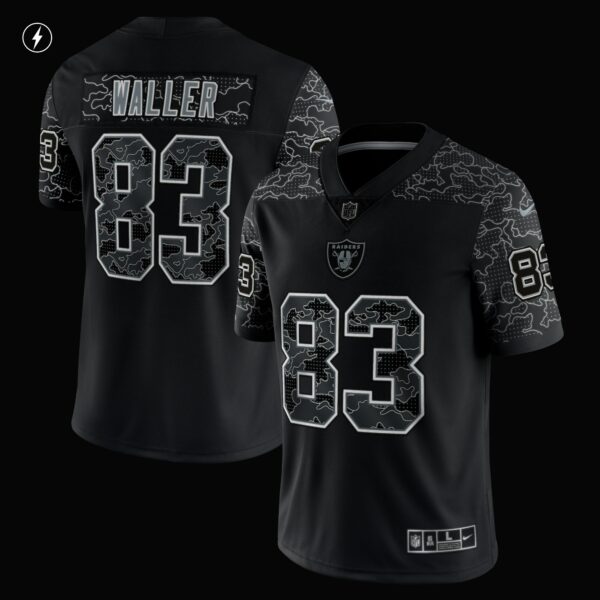 Men’s Las Vegas Raiders Darren Waller Nike Black RFLCTV Limited Jersey