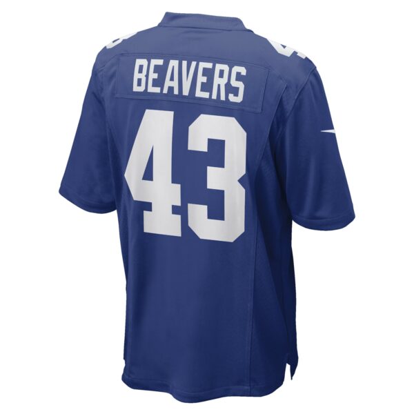 Men’s New York Giants Darrian Beavers Nike Royal Game Player Jersey