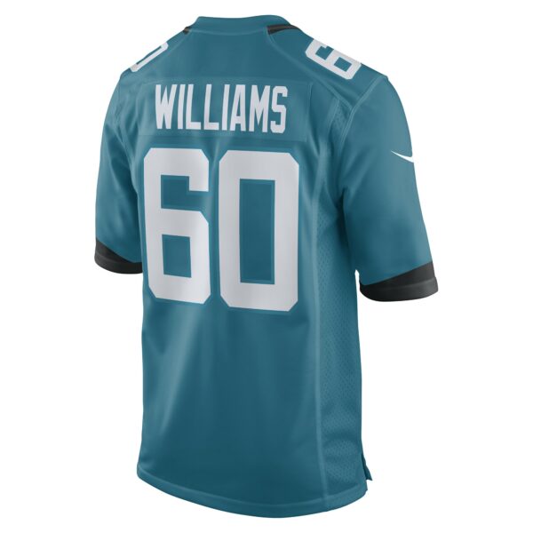 Men’s Jacksonville Jaguars Darryl Williams Nike Teal Game Player Jersey