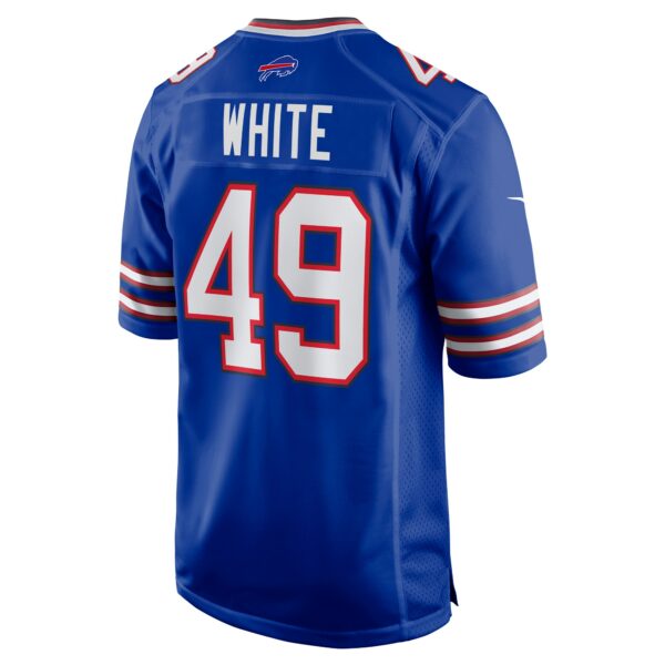 Men’s Buffalo Bills DaShaun White Nike Royal Team Game Jersey