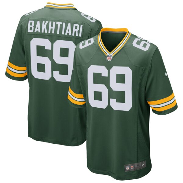 Men’s Green Bay Packers David Bakhtiari Nike Green Game Player Jersey