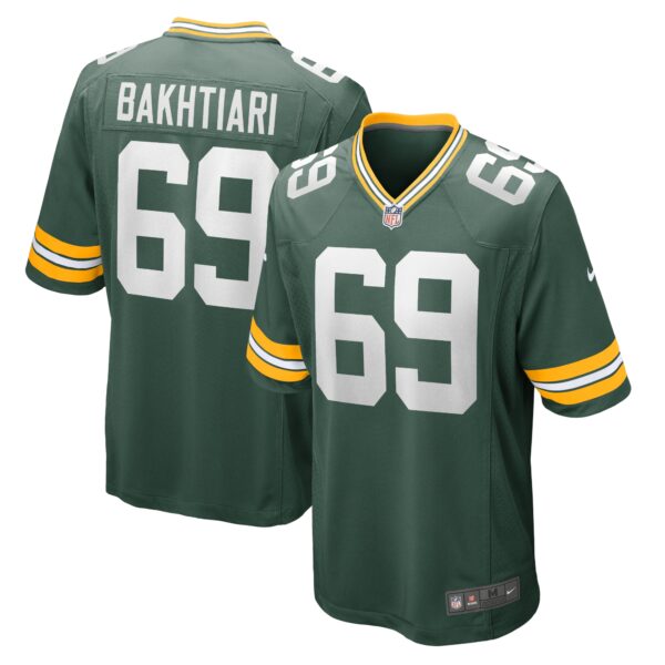 Men’s Green Bay Packers David Bakhtiari Nike Green Game Team Jersey