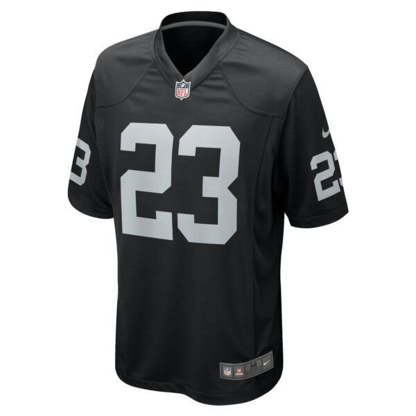 Men’s Las Vegas Raiders David Long Jr. Nike Black Team Game Jersey