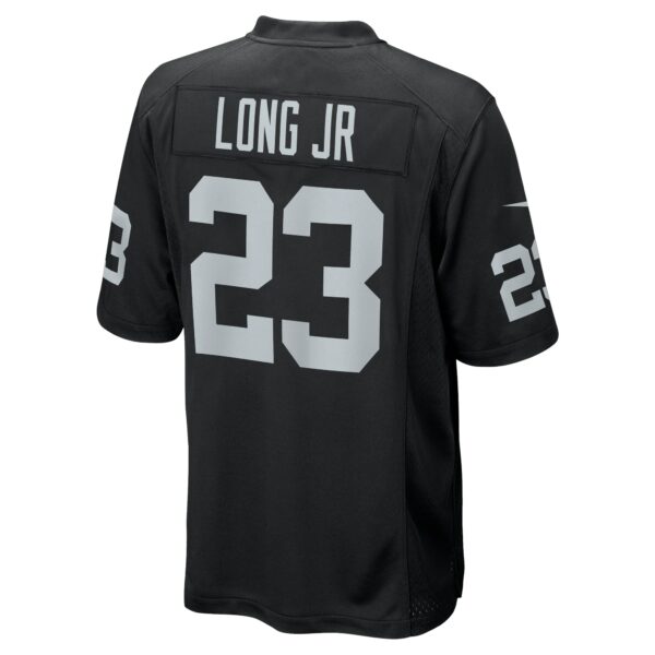 Men’s Las Vegas Raiders David Long Jr. Nike Black Team Game Jersey