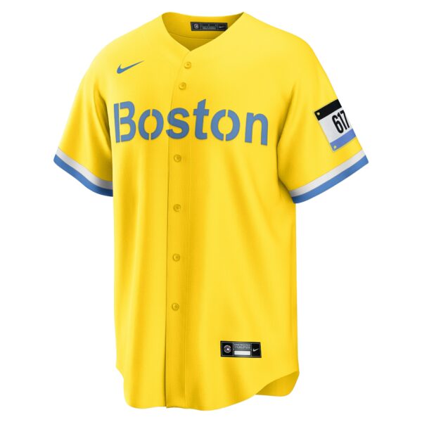 Men’s Boston Red Sox David Ortiz Nike Gold Retired Player City Connect Replica Jersey