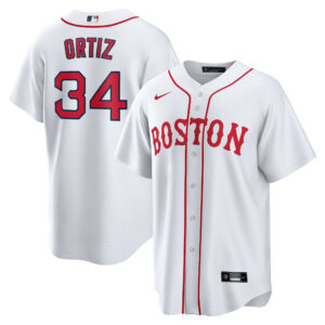 Men's Boston Red Sox David Ortiz Nike White Alternate Replica Player Jersey