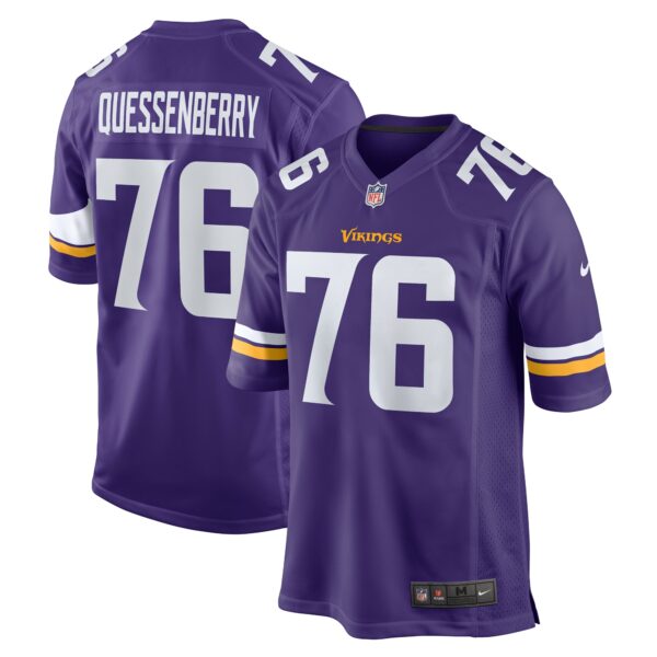 Men’s Minnesota Vikings David Quessenberry Nike Purple Team Game Jersey