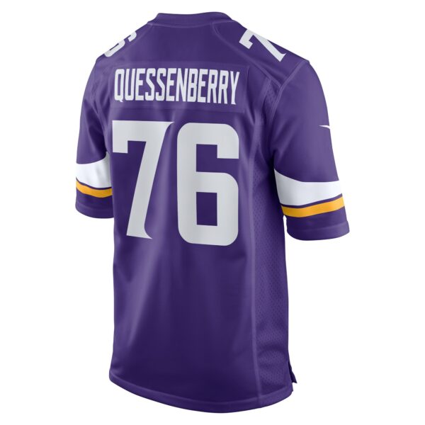 Men’s Minnesota Vikings David Quessenberry Nike Purple Team Game Jersey