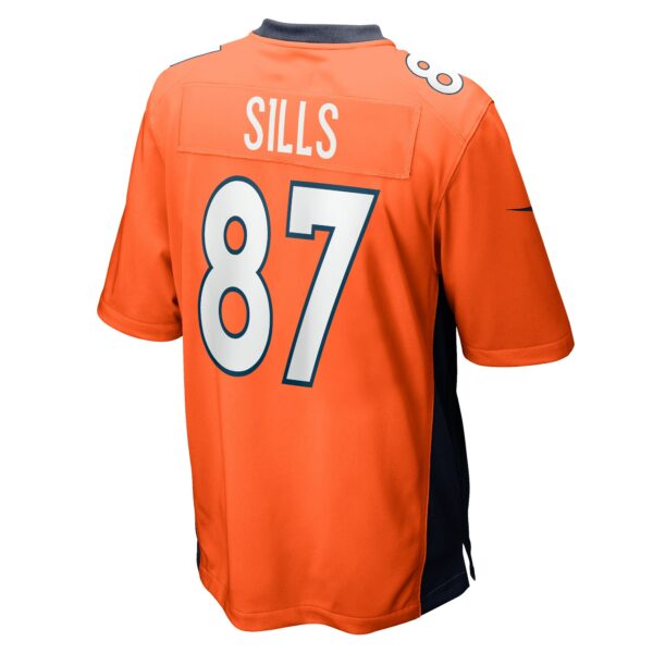 Men’s Denver Broncos David Sills Nike Orange Team Game Jersey