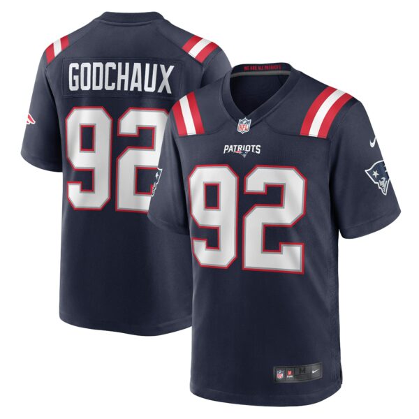 Men’s New England Patriots Davon Godchaux Nike Navy Game Jersey