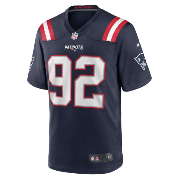 Men’s New England Patriots Davon Godchaux Nike Navy Game Jersey