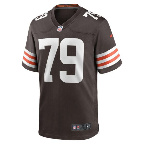 Men’s Cleveland Browns Dawand Jones Nike Brown Team Game Jersey