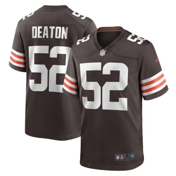 Men’s Cleveland Browns Dawson Deaton Nike Brown Game Player Jersey