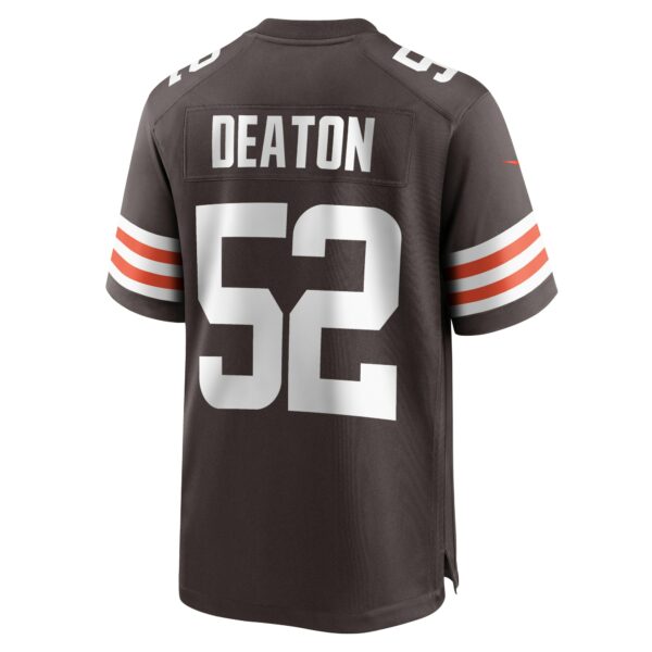 Men’s Cleveland Browns Dawson Deaton Nike Brown Game Player Jersey