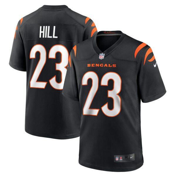 Men’s Cincinnati Bengals Daxton Hill Nike Black Player Game Jersey