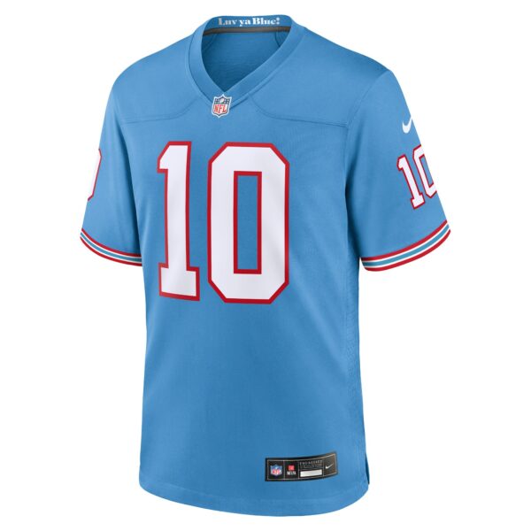 Men’s Tennessee Titans DeAndre Hopkins Nike Light Blue Oilers Throwback Player Game Jersey