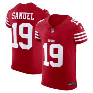 Men's San Francisco 49ers Deebo Samuel Nike Scarlet Vapor F.U.S.E. Elite Jersey