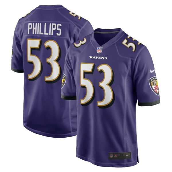 Men’s Baltimore Ravens Del’Shawn Phillips Nike Purple Game Player Jersey