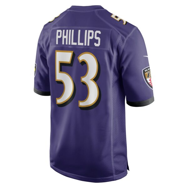 Men’s Baltimore Ravens Del’Shawn Phillips Nike Purple Game Player Jersey