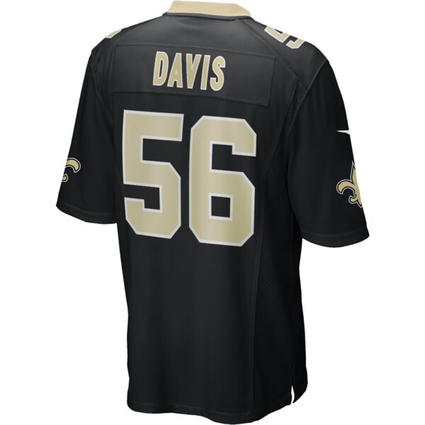 Men’s New Orleans Saints Demario Davis Nike Black Game Jersey