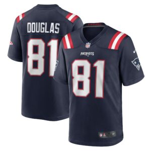 Men's New England Patriots Demario Douglas Nike Navy Game Jersey