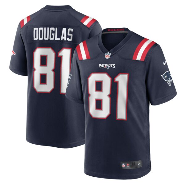 Men’s New England Patriots Demario Douglas Nike Navy Game Jersey