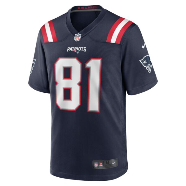 Men’s New England Patriots Demario Douglas Nike Navy Game Jersey