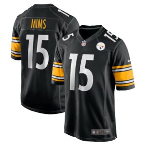 Men's Pittsburgh Steelers Denzel Mims Nike Black Game Jersey