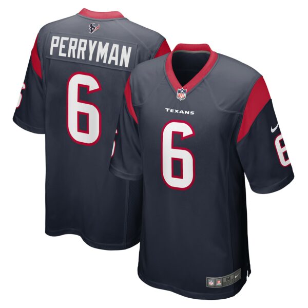 Men’s Houston Texans Denzel Perryman Nike Navy Game Jersey