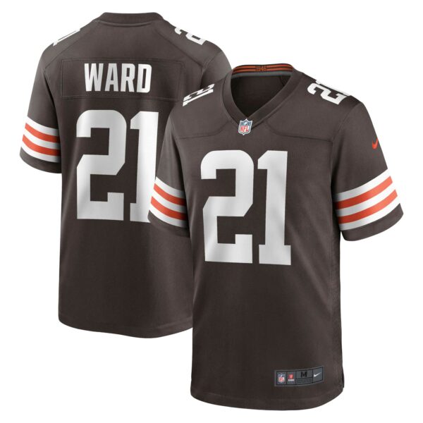 Men’s Cleveland Browns Denzel Ward Nike Brown Game Jersey