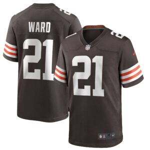 Men's Cleveland Browns Denzel Ward Nike Brown Game Player Jersey