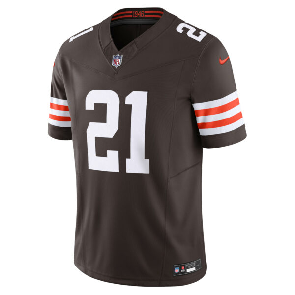 Men’s Cleveland Browns Denzel Ward Nike Brown Vapor F.U.S.E. Limited Jersey