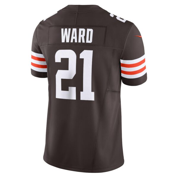 Men’s Cleveland Browns Denzel Ward Nike Brown Vapor F.U.S.E. Limited Jersey