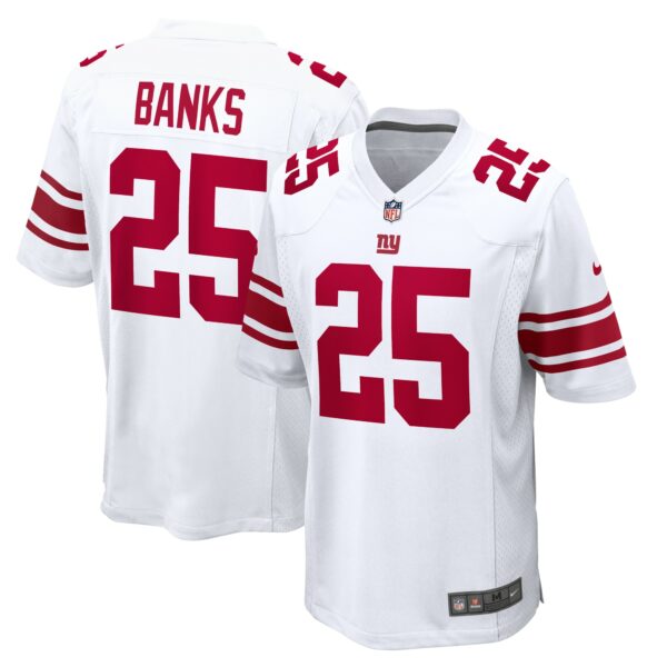 Men’s New York Giants Deonte Banks Nike White Game Jersey