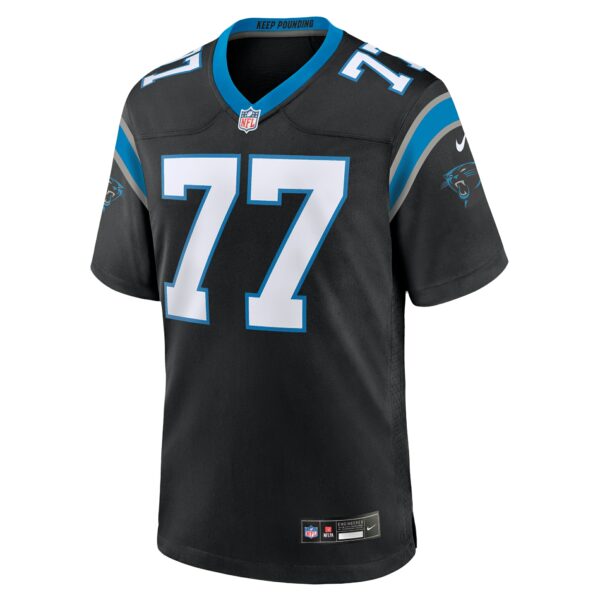 Men’s Carolina Panthers Deonte Brown Nike Black Team Game Jersey