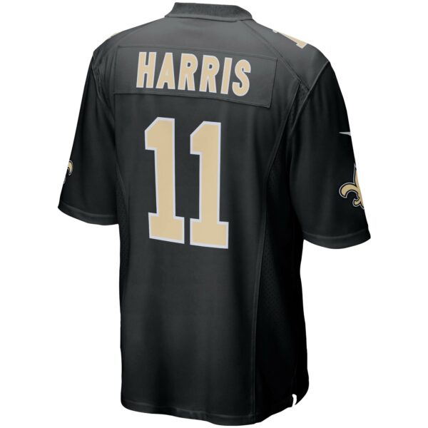 Men’s New Orleans Saints Deonte Harris Nike Black Game Player Jersey