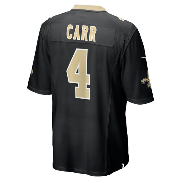 Men’s New Orleans Saints Derek Carr Nike Black Game Jersey