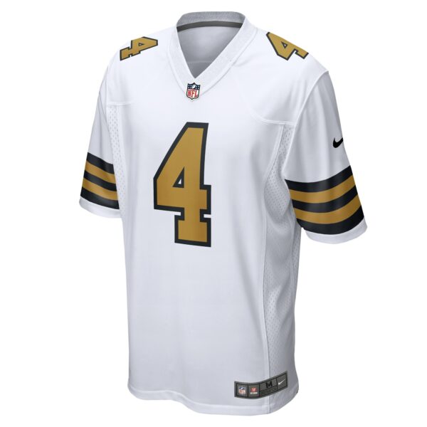 Men’s New Orleans Saints Derek Carr Nike White Alternate Game Jersey