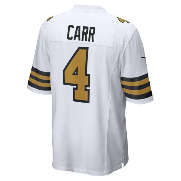 Men’s New Orleans Saints Derek Carr Nike White Alternate Game Jersey