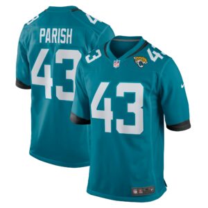 Men's Jacksonville Jaguars Derek Parish Nike Teal Game Jersey