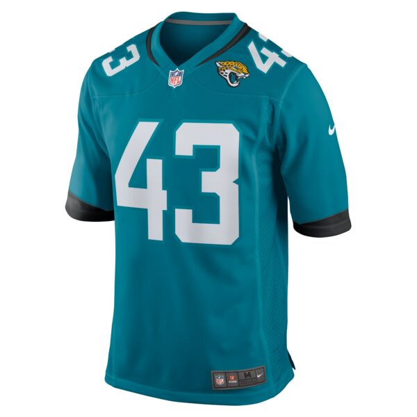 Men’s Jacksonville Jaguars Derek Parish Nike Teal Game Jersey