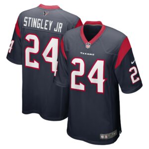 Men's Houston Texans Derek Stingley Jr. Nike Navy Player Game Jersey