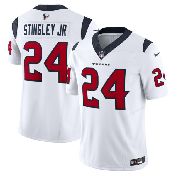 Men’s Houston Texans Derek Stingley Jr. Nike White Vapor F.U.S.E. Limited Jersey