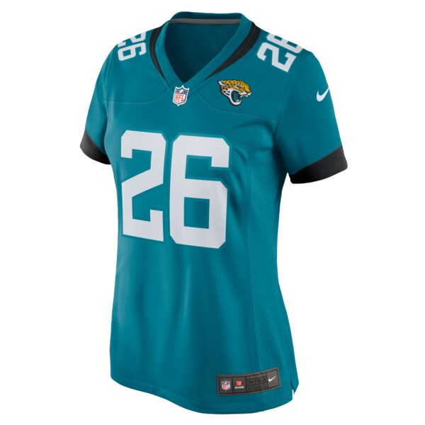 Men’s Jacksonville Jaguars D’Ernest Johnson Nike Teal Game Jersey