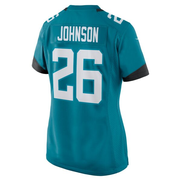 Men’s Jacksonville Jaguars D’Ernest Johnson Nike Teal Game Jersey