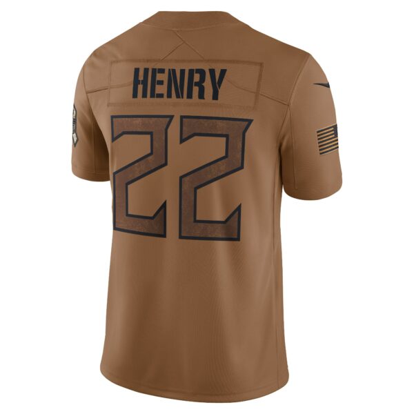 Men’s Tennessee Titans Derrick Henry Nike Brown 2023 Salute To Service Limited Jersey